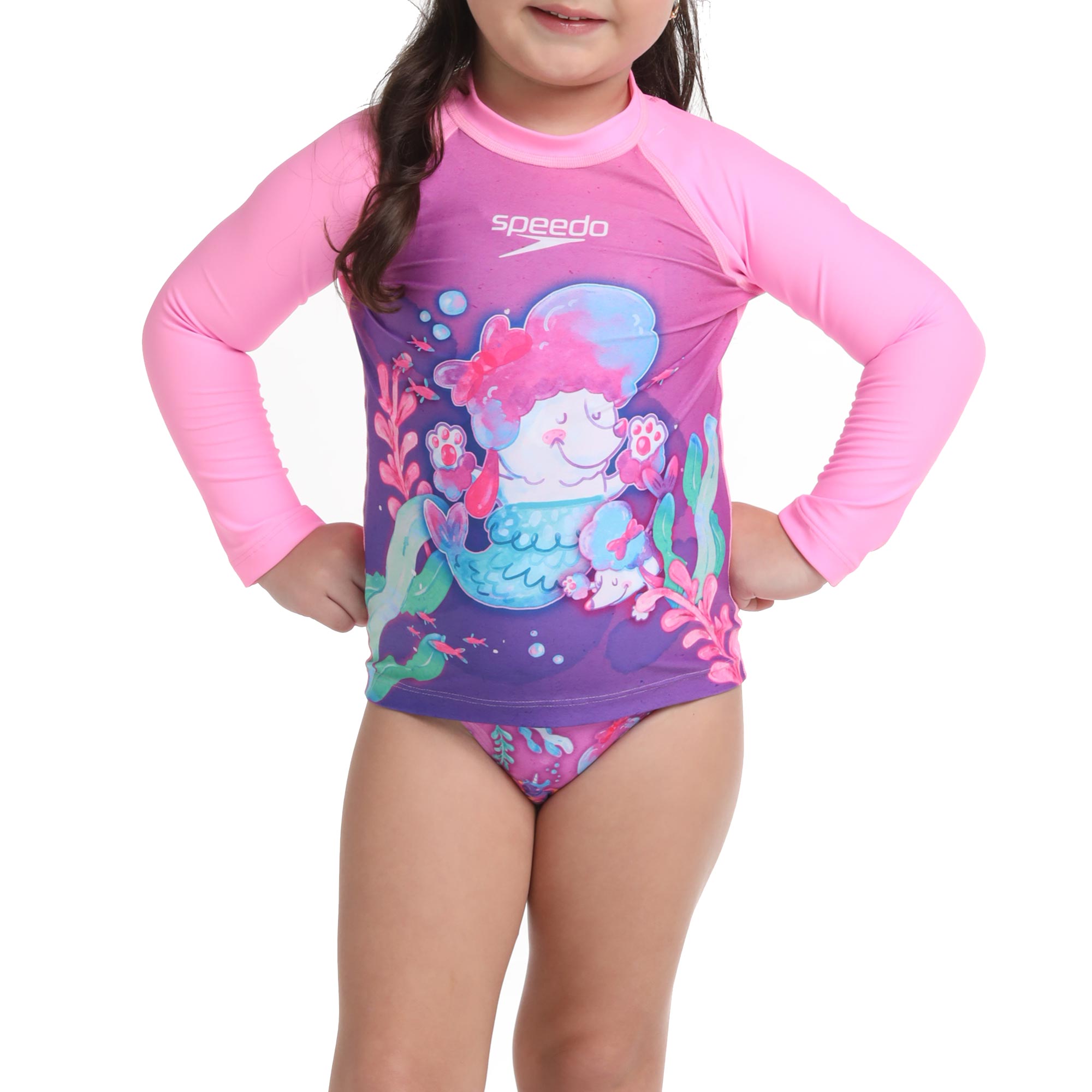 Camiseta Manga Larga Sunshine Mermadoodle Bebe Femenina