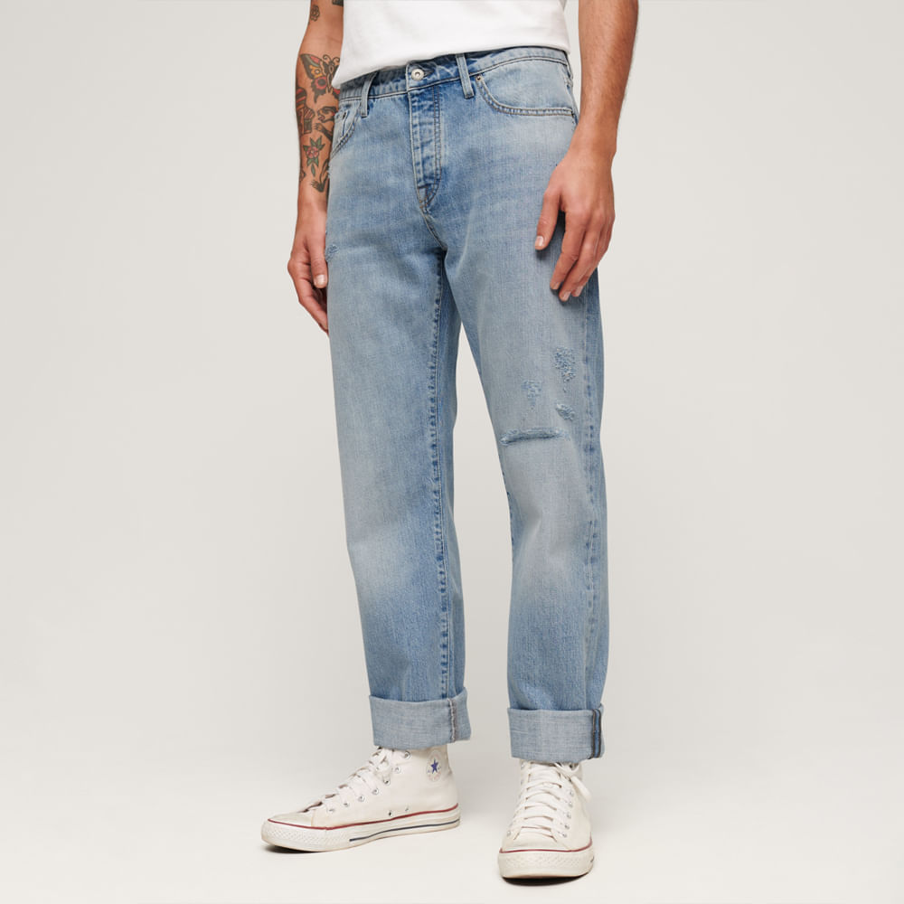 Jean Stretch Para Hombre Vintage Superdry