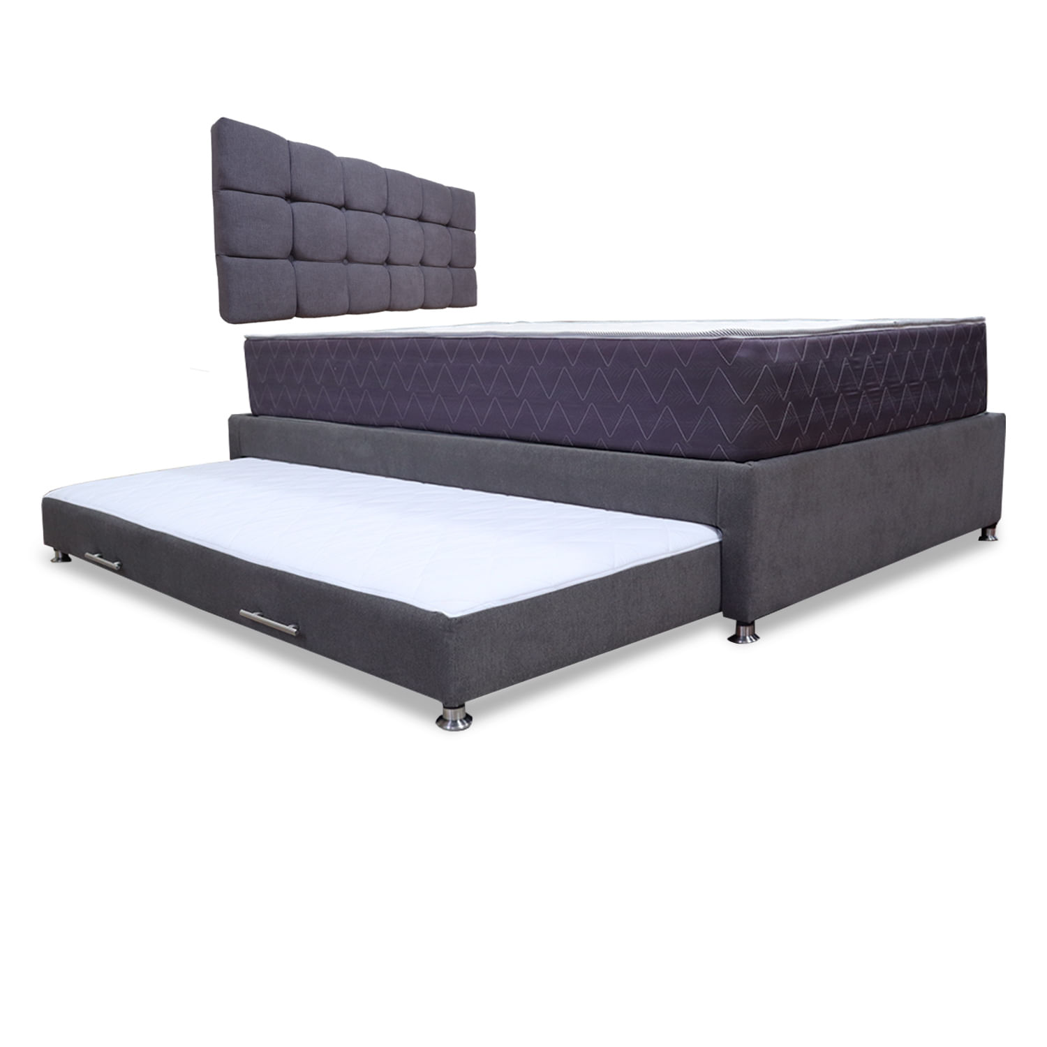 Combo Cama Tarima Muller 140 Doble mas espaldar