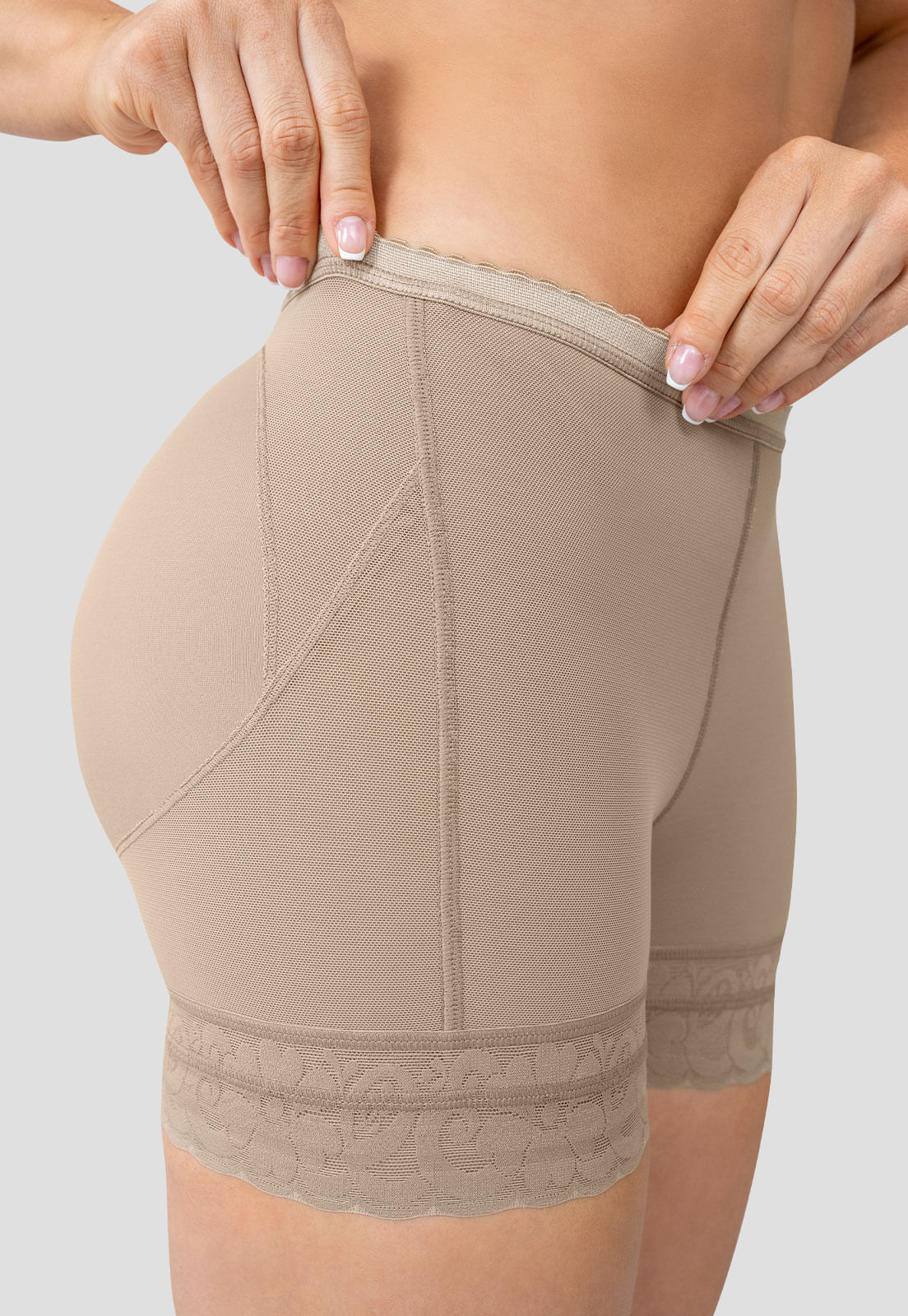 Short Levanta Cola Mujer Gris Fi 105326
