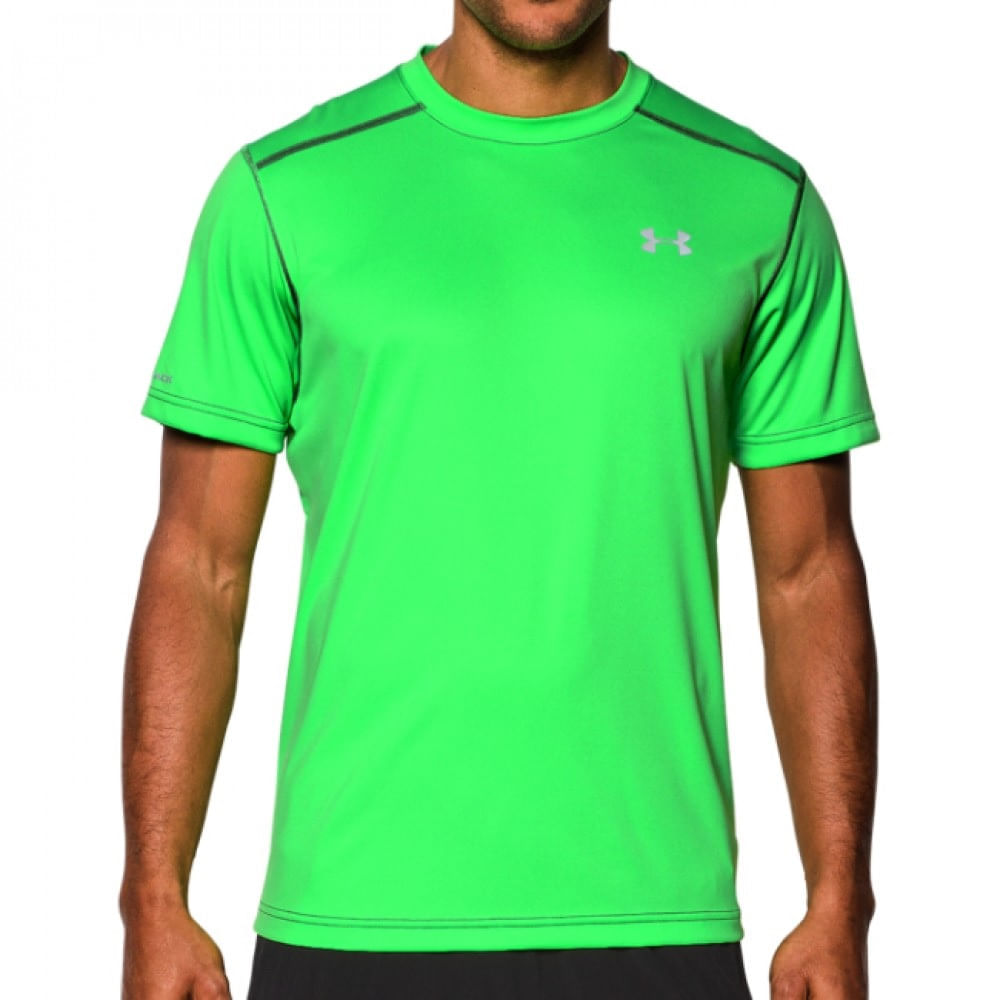 Camiseta Deportiva Under Armour Homre Heatgear Verde Neon