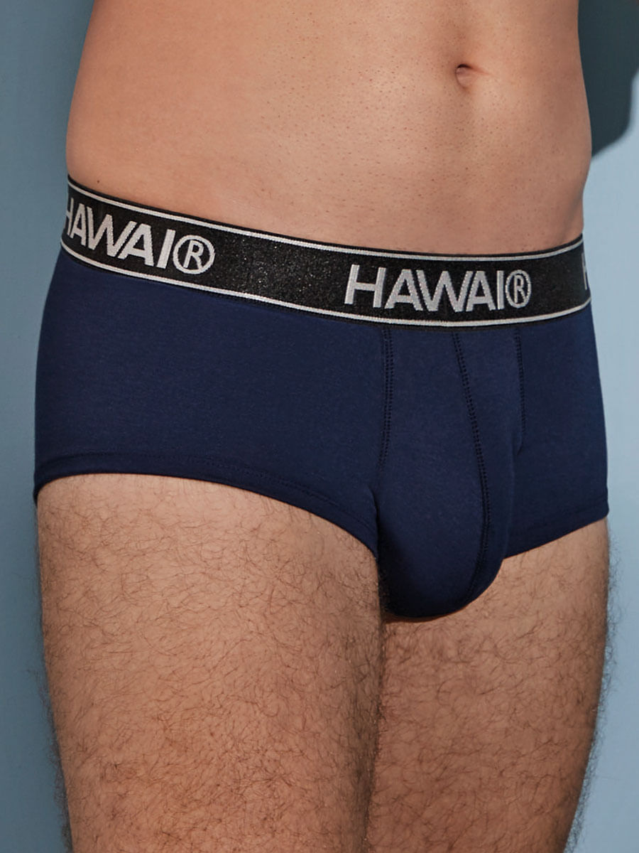 Bóxer Brief en Algodón Azul Oscuro