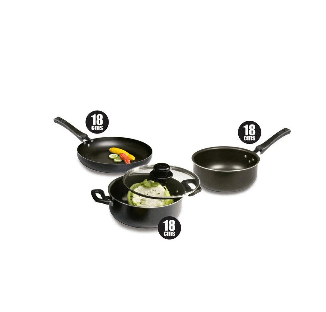Batería de Cocina Antiadherente 4 Piezas Universal L39440