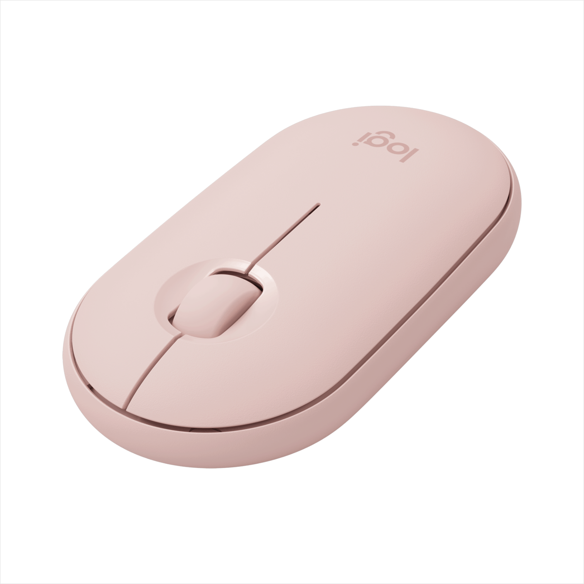 Mouse Silencioso Bluetooth Logitech M350 Pebble Win Mac - Pink