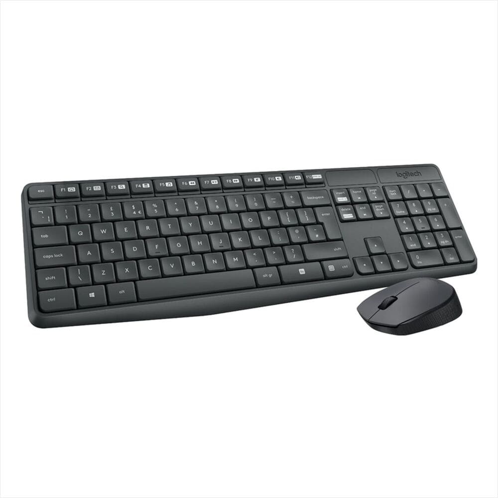 Combo Teclado Multimedia y Mouse Inalámbricos Logitech MK235