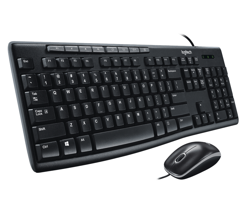 Combo Usb Teclado Multimedia Y Mouse Logitech Mk200 Media
