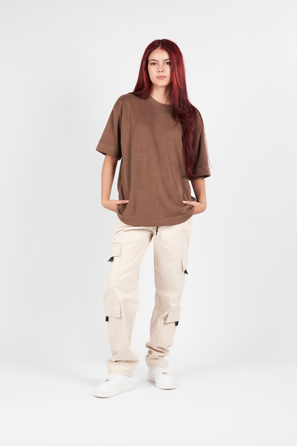 Pantalon cargo 4 bolsillos arena