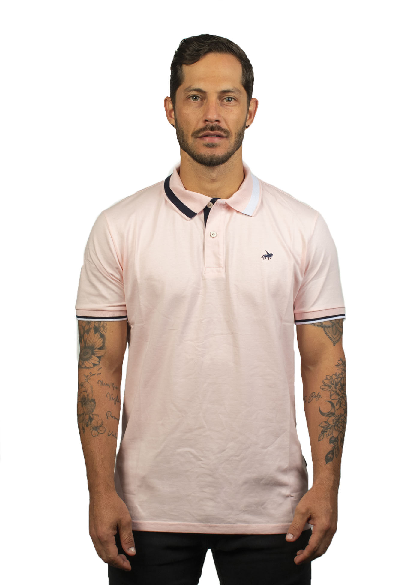 Camiseta tipo polo para hombre laguna blue
