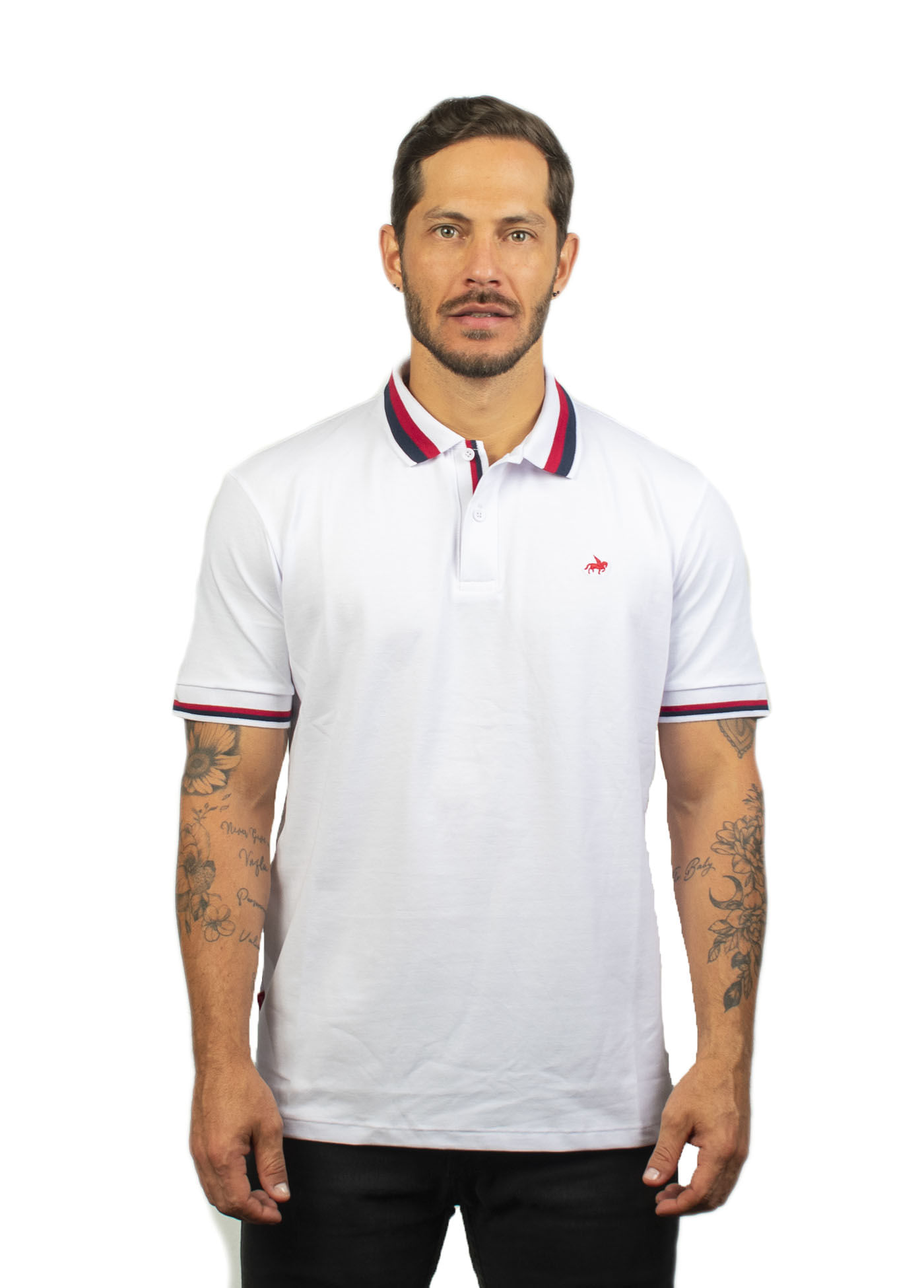 Camiseta tipo polo para hombre laguna blue