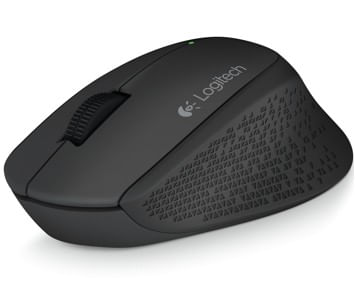 Mouse Inalámbrico Logitech M280 Diseño Curvo Total Comfort - Negro