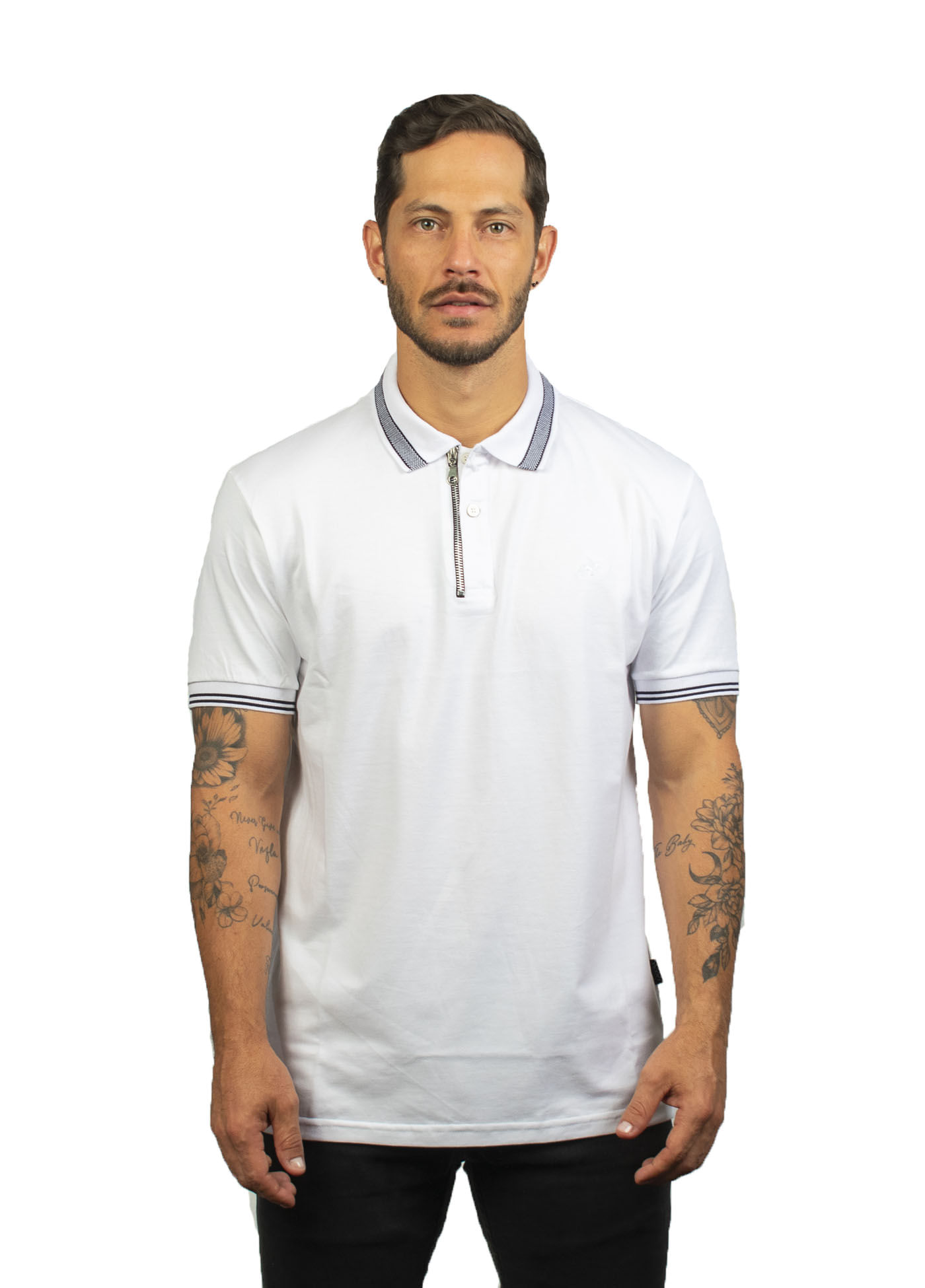 Camiseta tipo polo para hombre laguna blue