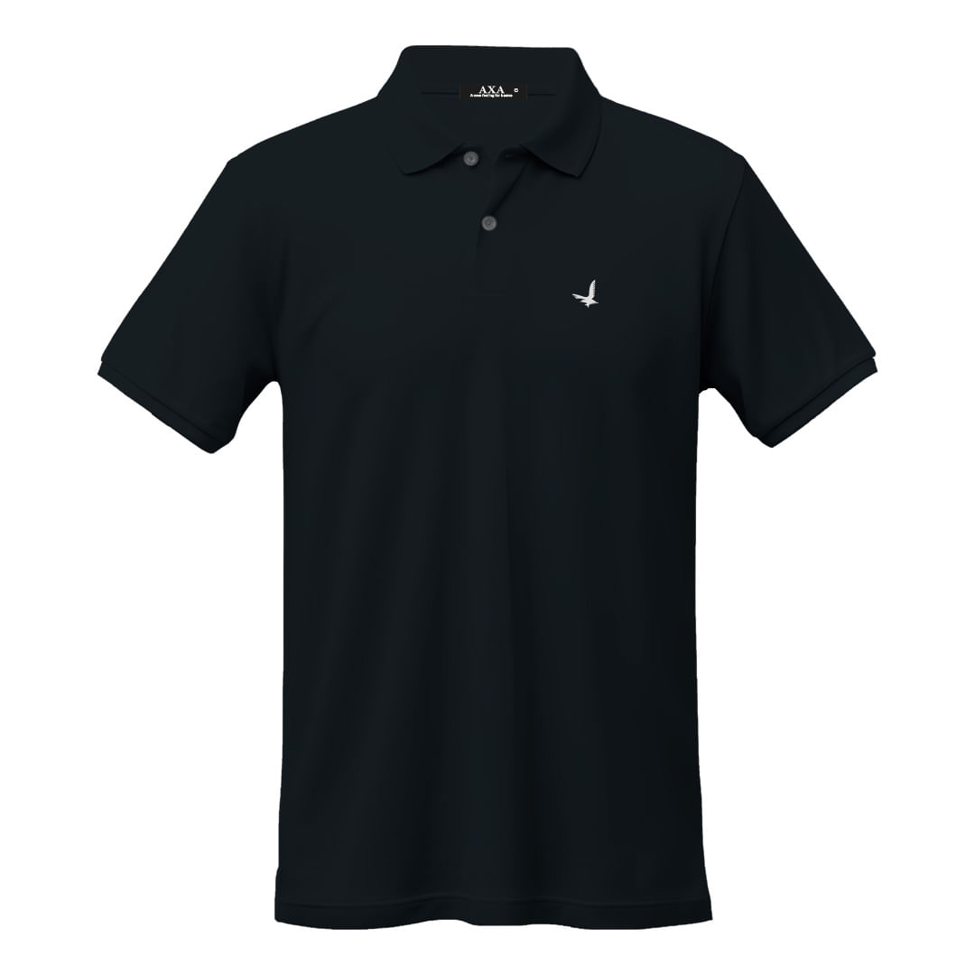 Camiseta Polo Lycra Negro