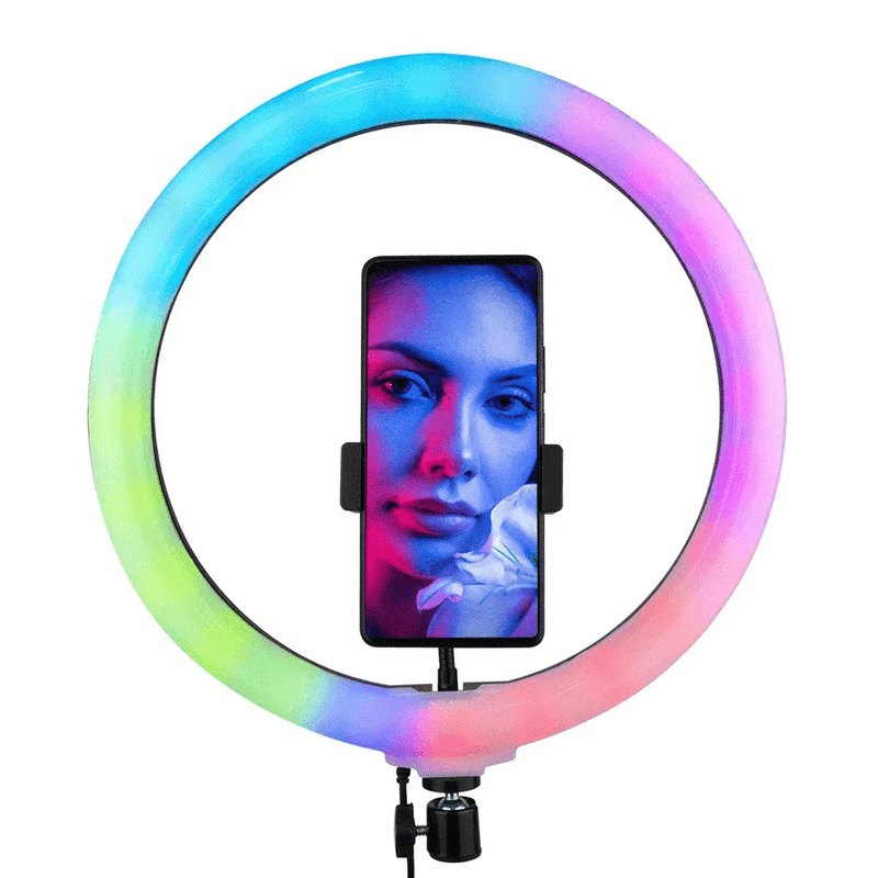 Aro De Luz 33 Cms Rgb Tripode 2.1mtrs Mj