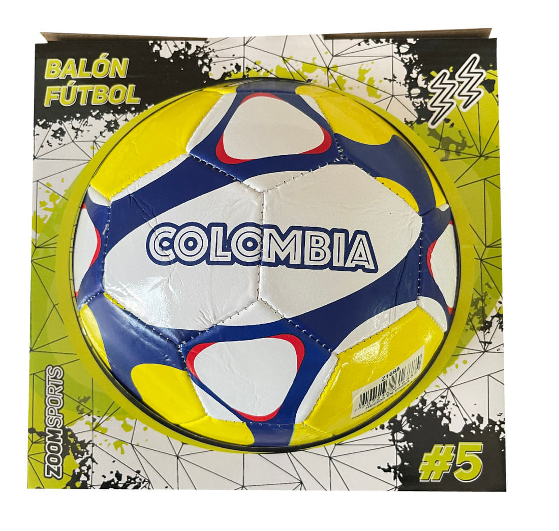 Balón Fútbol #5 Copa América 2024 Colombia Triángulo En Caja  - Zoom
