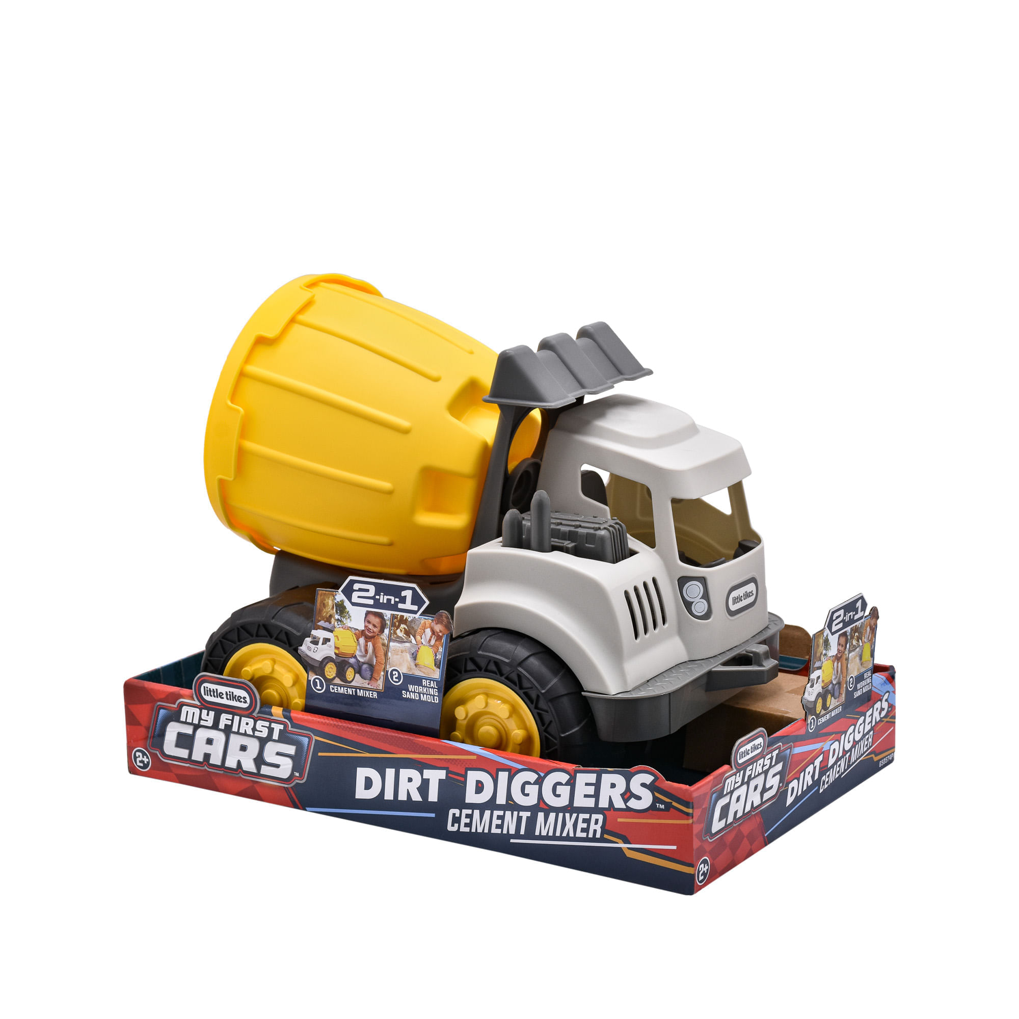 Carro Little Tikes Dirt Diggers 2 en 1 Cement Mixer Mezcladora y Cubeta de Arena