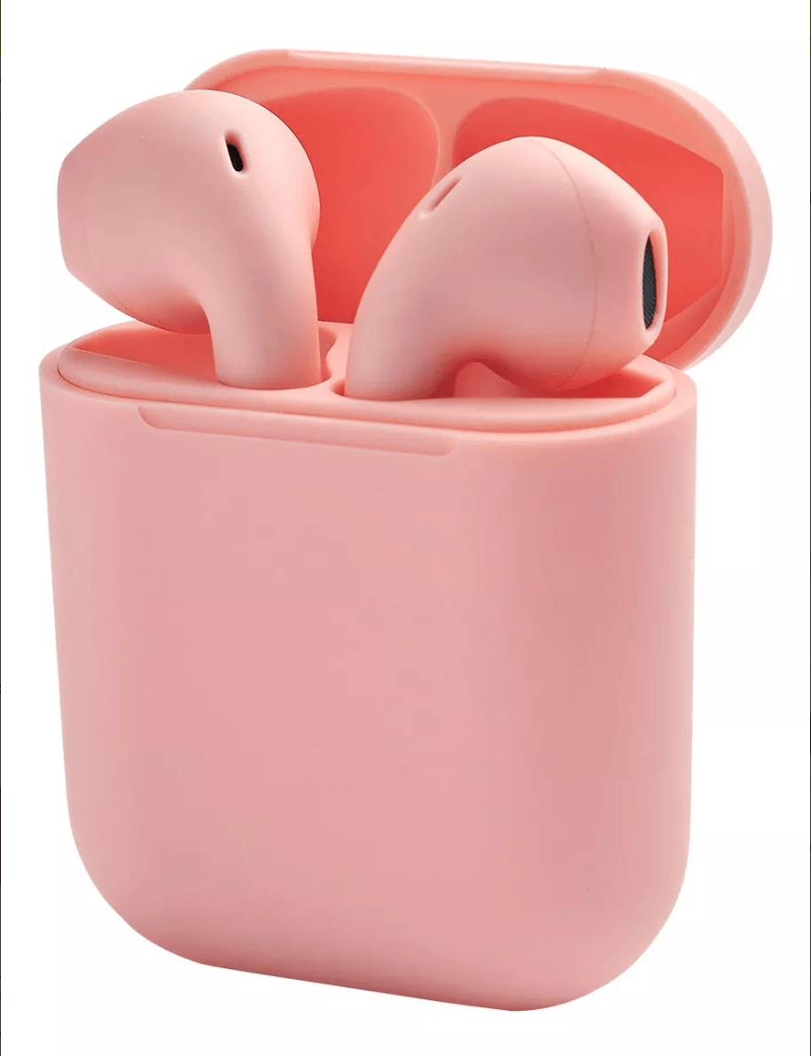 Audifonos Bluetooth Inalambricos + Estuche Cargador ROSADO