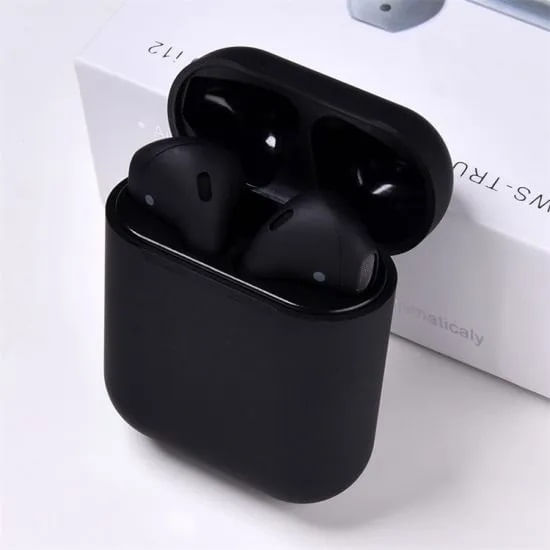 Audifonos Bluetooth Inalambricos + Estuche Cargador NEGROS
