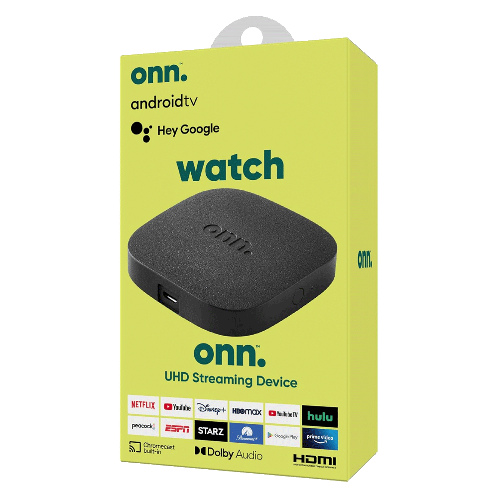 Reproducto Streaming Onn Google TV 4K Negro