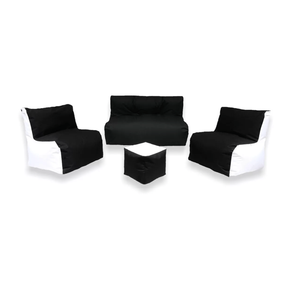 Sala Puff Relleno E-foam: 2 Sillas + 1 Sofá + Obsequio