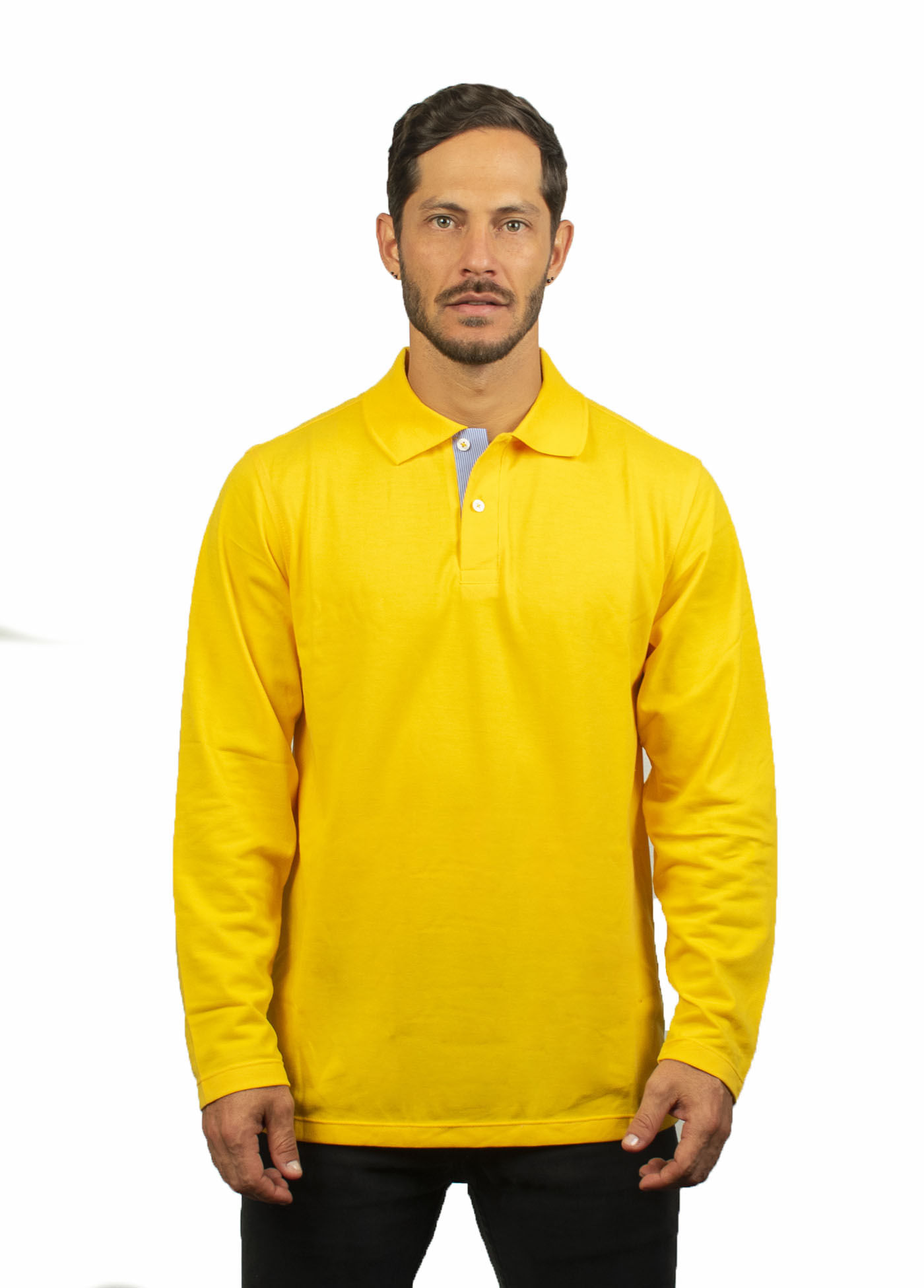 Camibuso tipo polo para hombre amarillo kapo