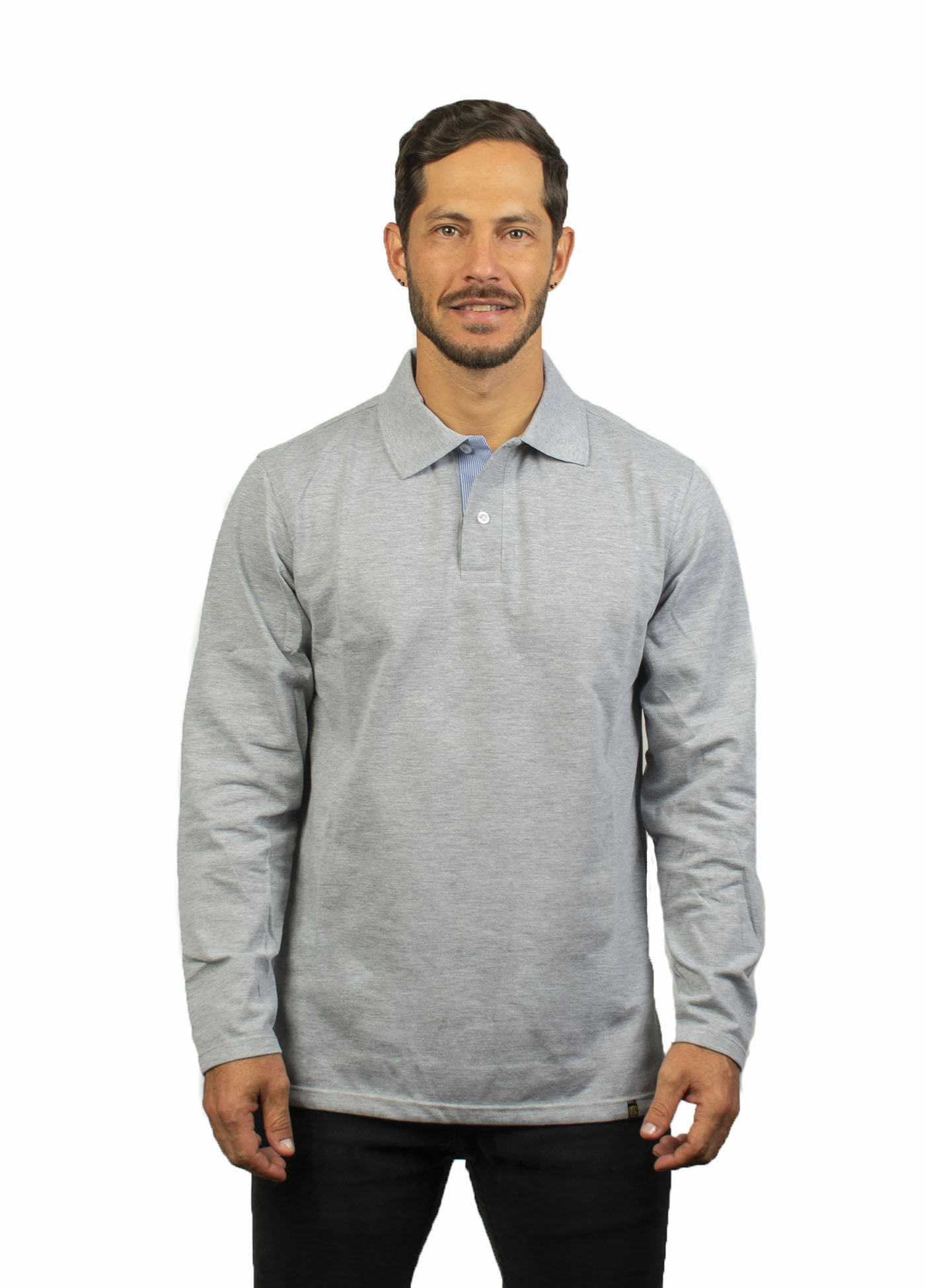 Camibuso tipo polo para hombre gris kapo