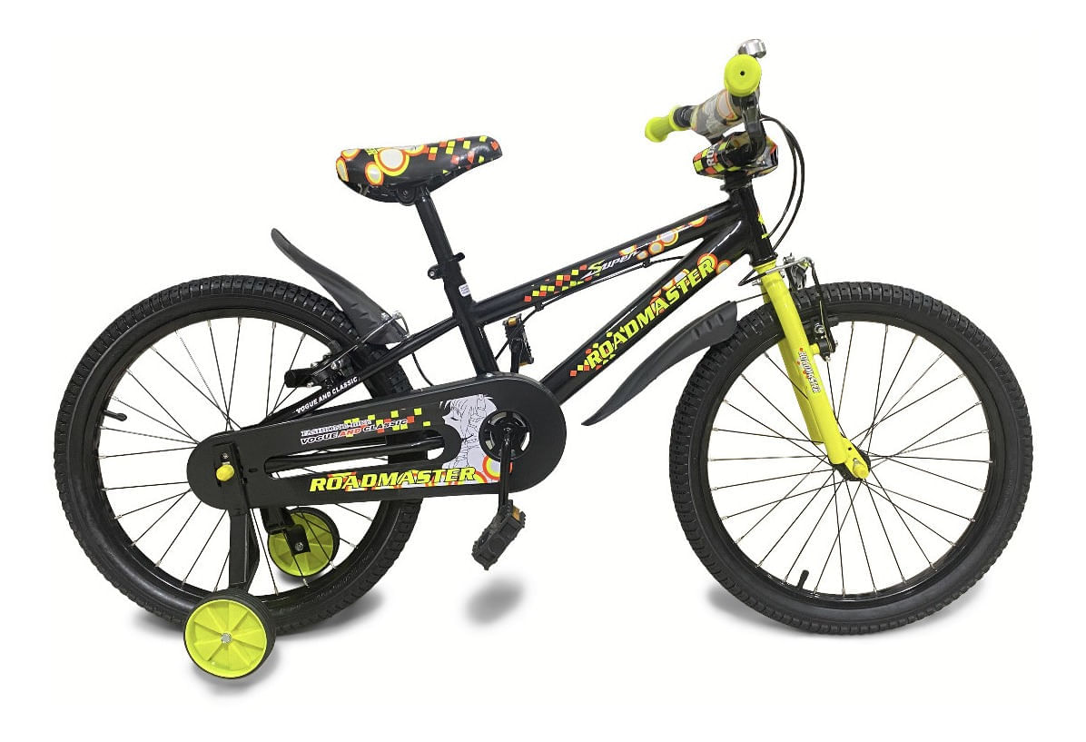 Bicicleta Infantil Roadmaster Freno Pinza R16 Negro Amarillo