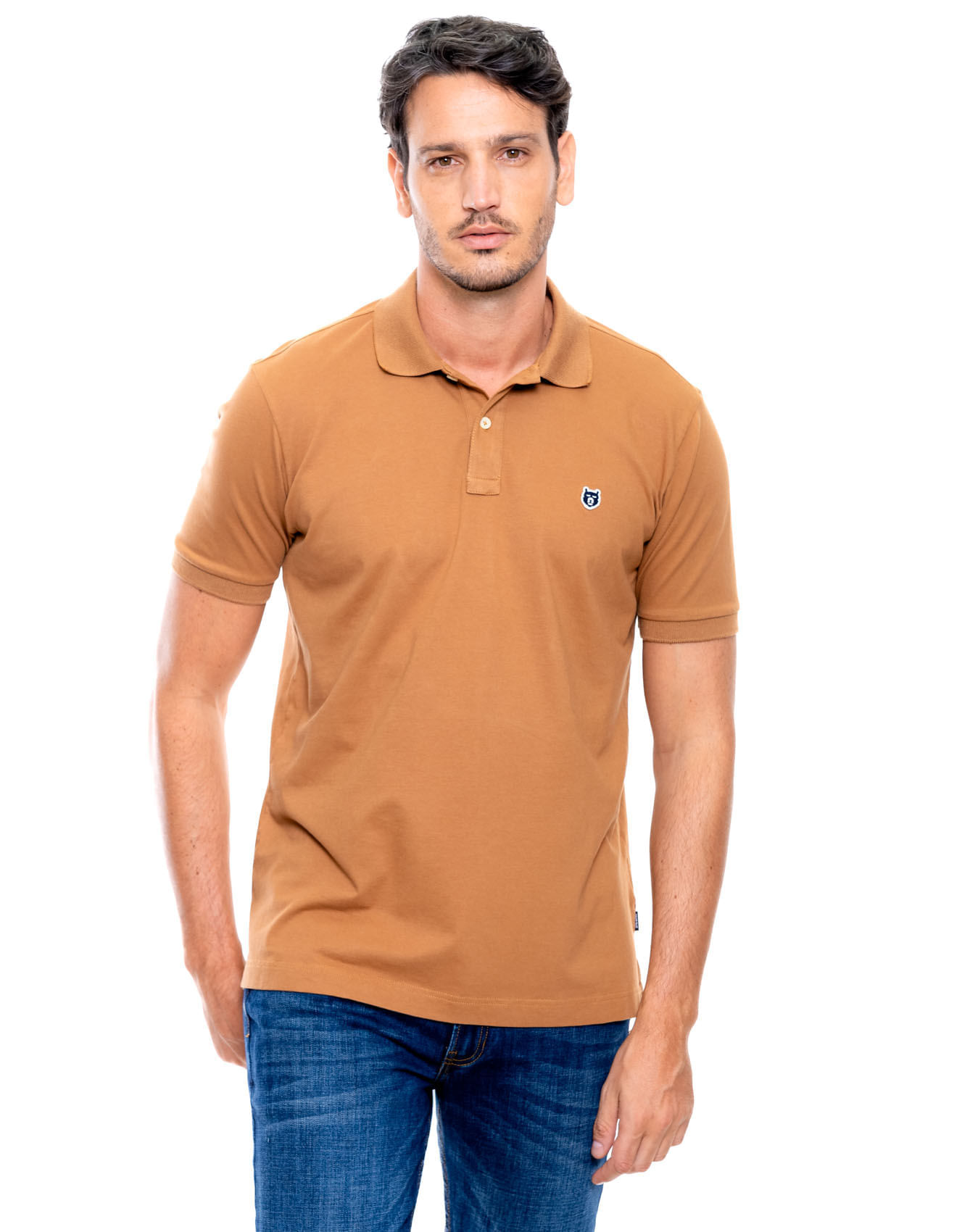 Polo Unicolor Logo Bordado