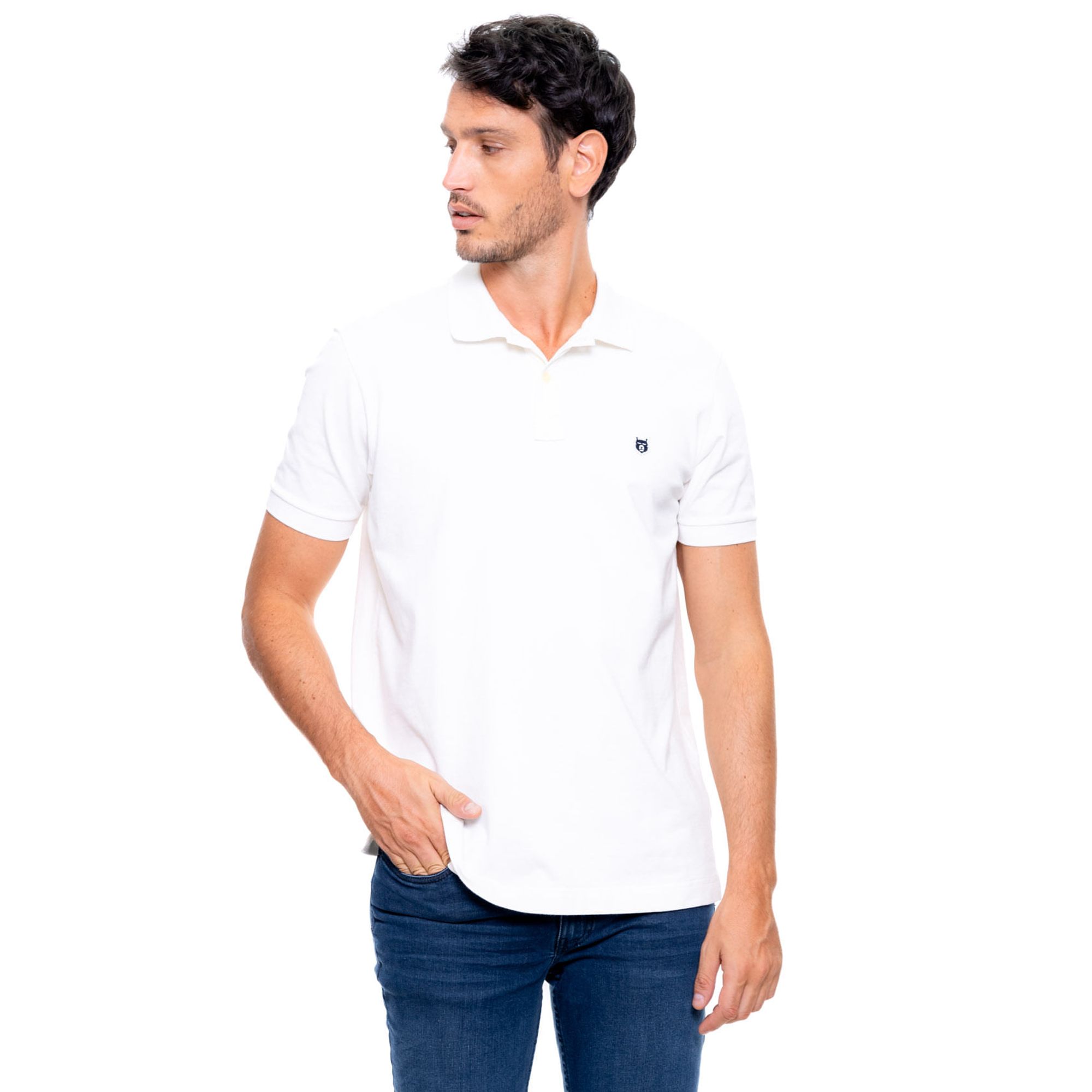 Polo Unicolor Logo Bordado