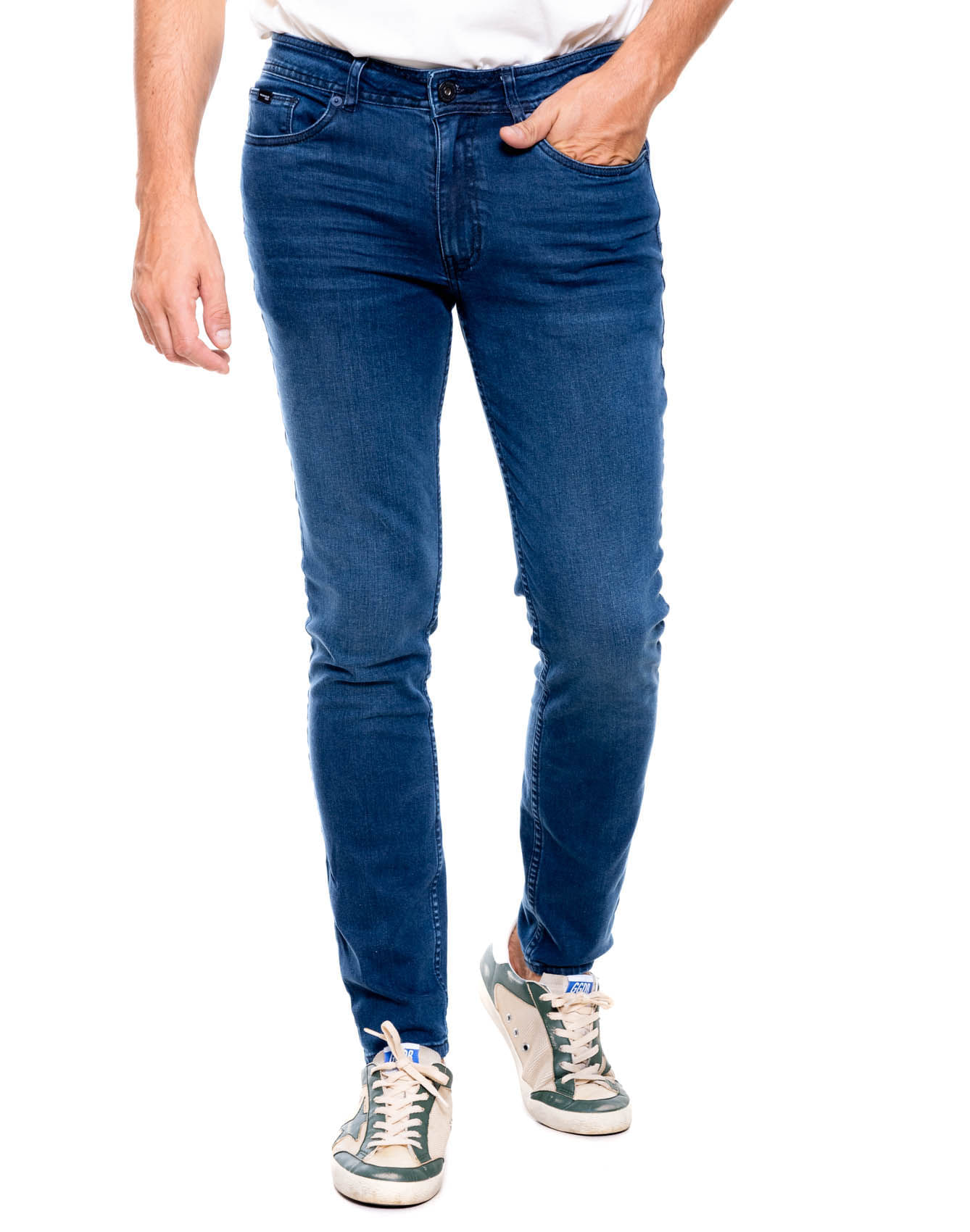 Skinny Fit Jeans Tono Oscuro