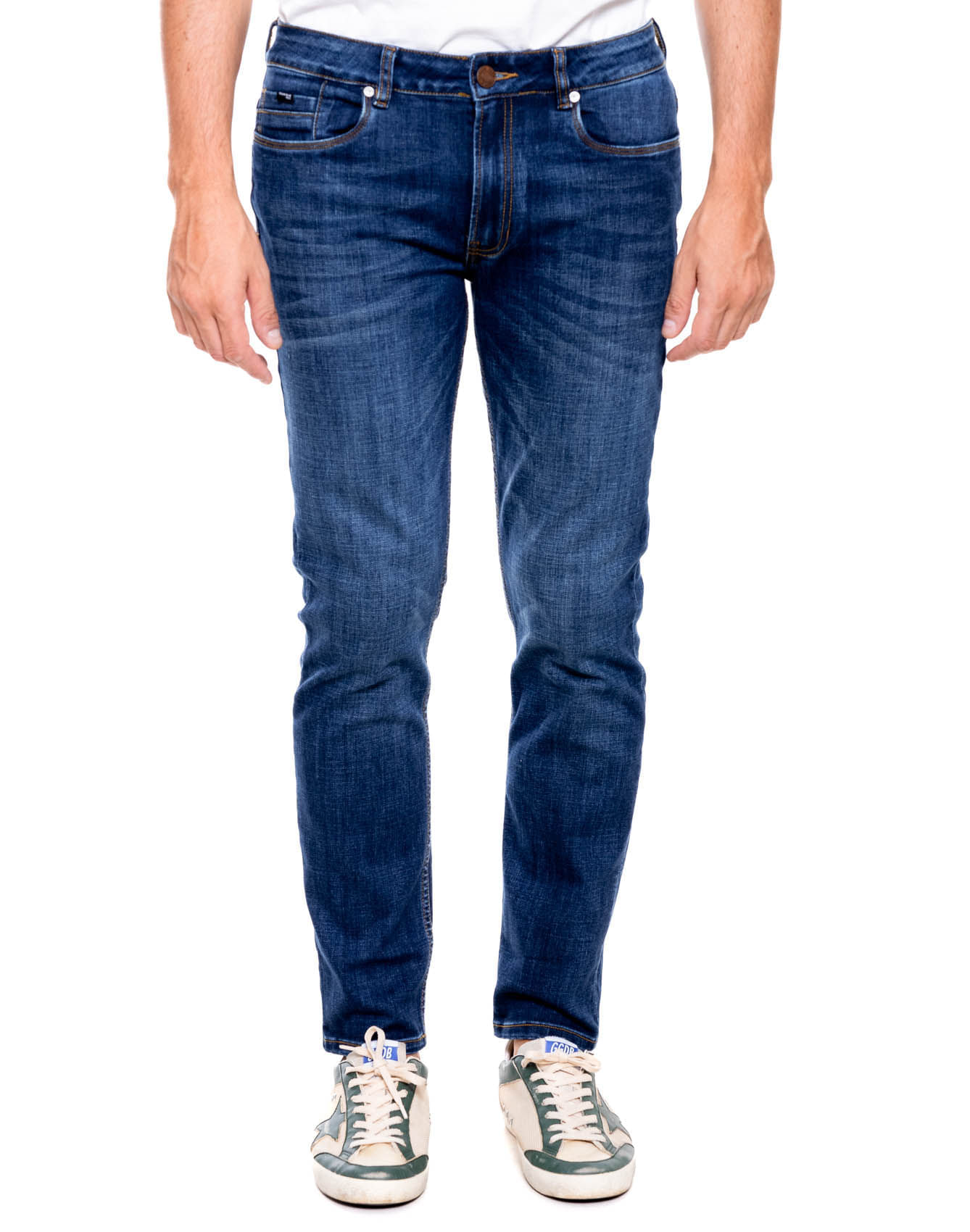 Slim Fit Jeans Tono Oscuro