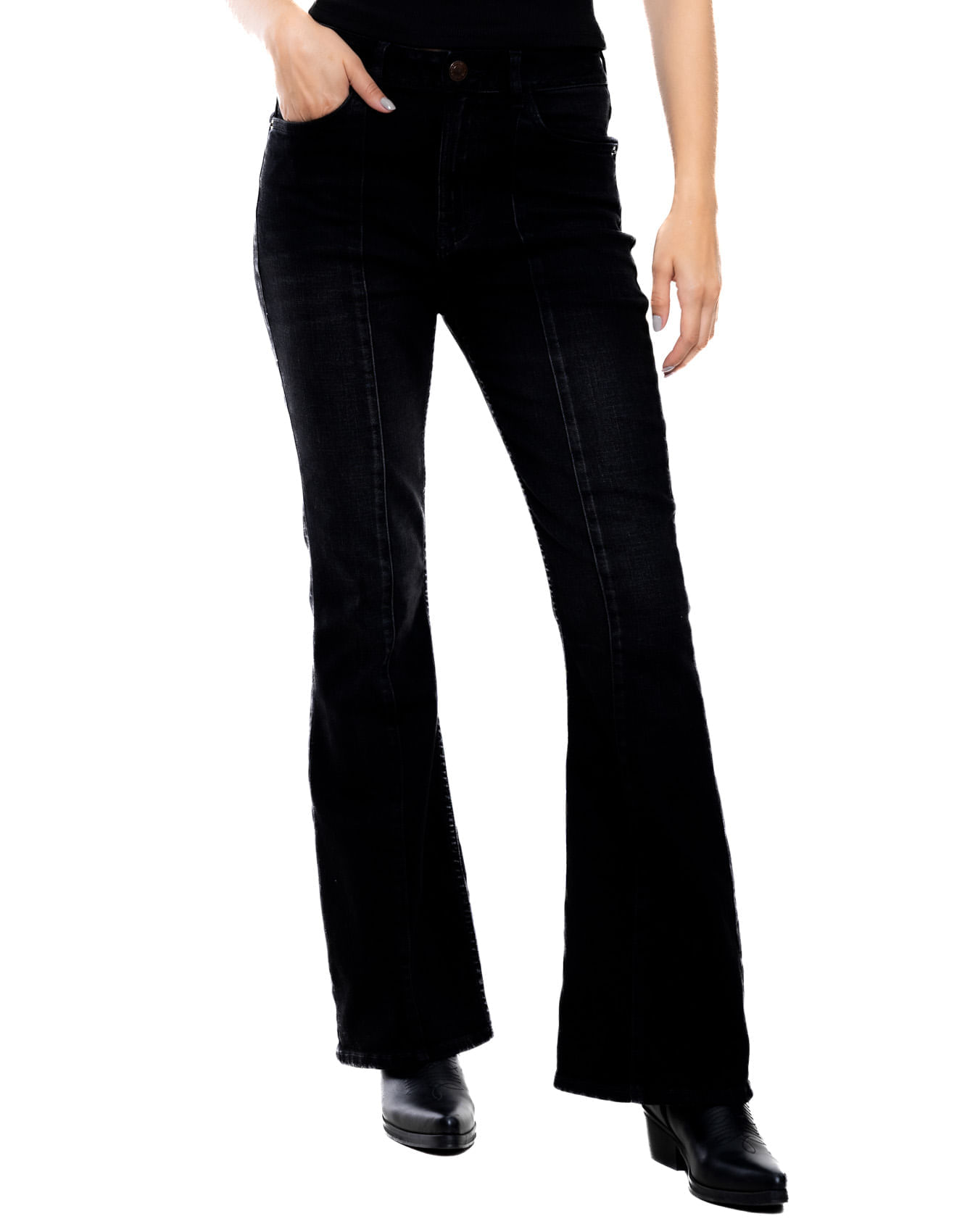 High Waist Flare Jeans Confort