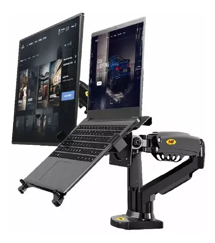 Soporte Ergonomico Para Monitores Y Portatil