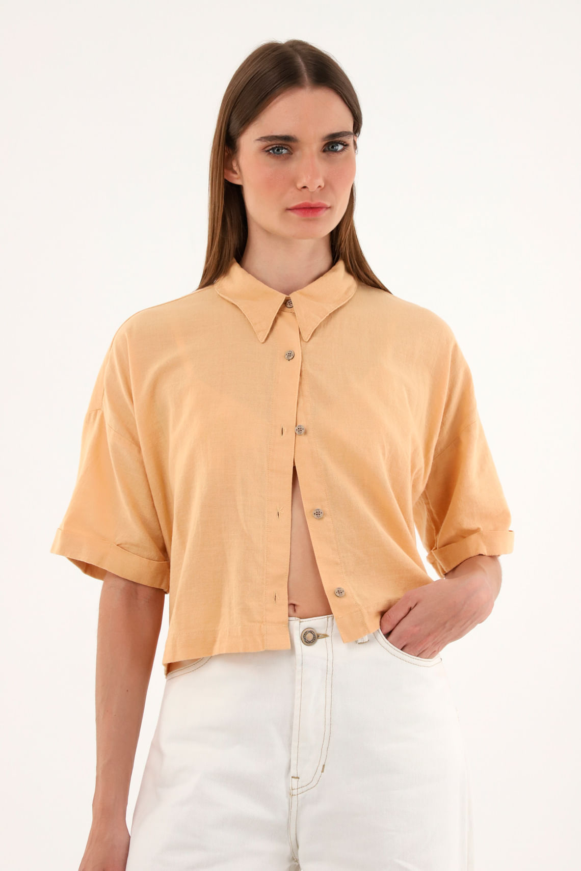 Camisa manga corta para mujer