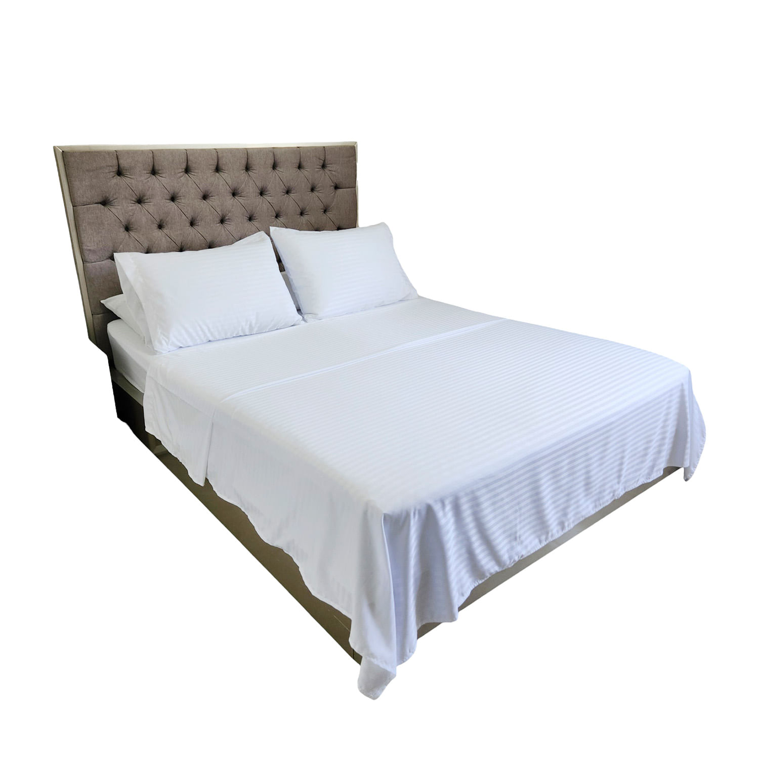 Juego de Sábanas Unicolor  Hogareto Cama King (200x200 cm)