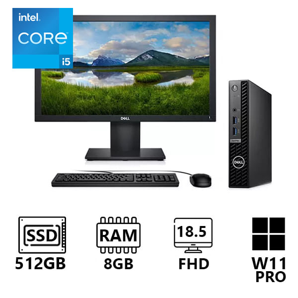 Computador de Escritorio Corporativo Dell Optiplex 7010 Intel Core i5 Ssd 512Gb Ram 8Gb 18.5 FHD