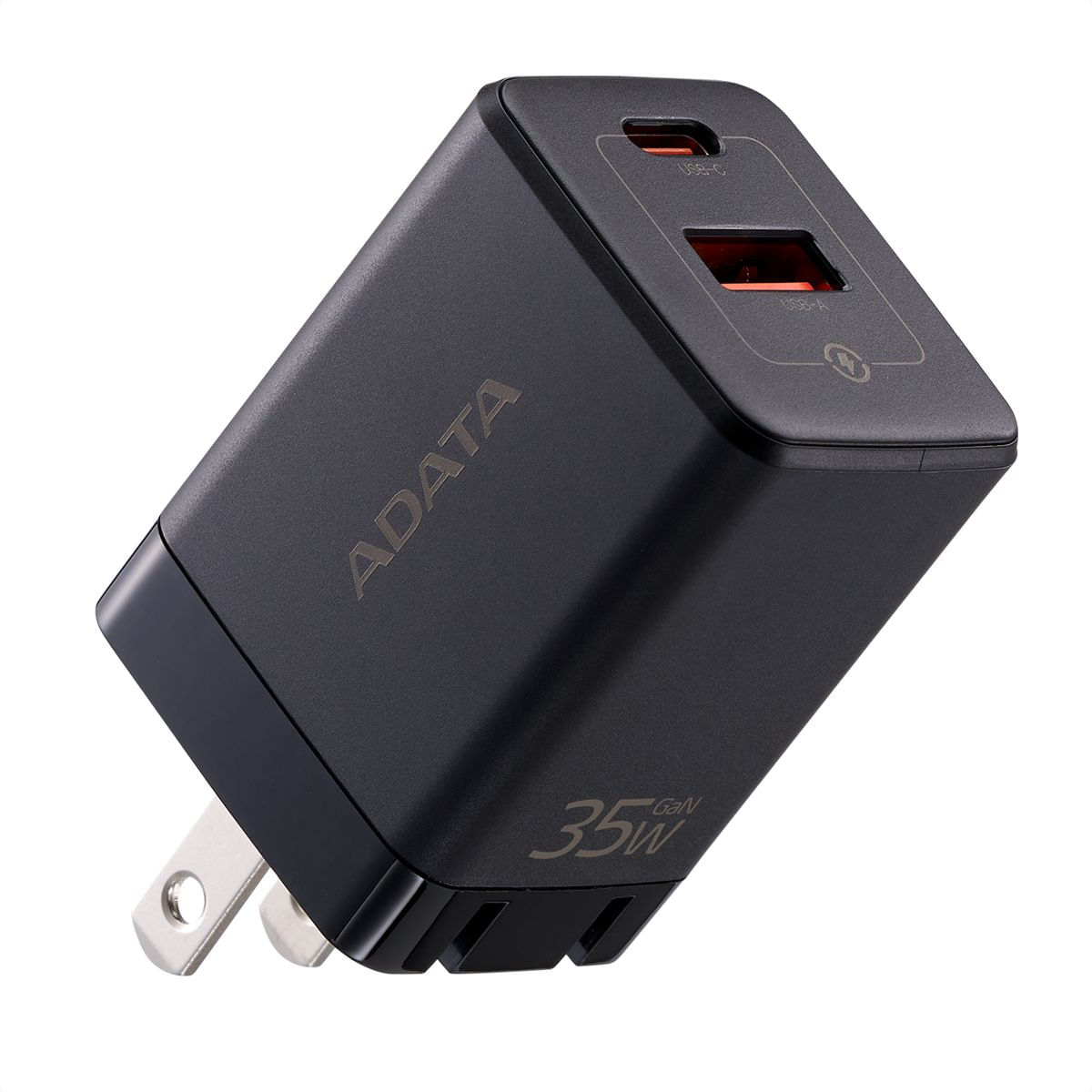 Cargador Rápido Compacto Adata Gan 35w 2en1 USB-A / USB-C Blk