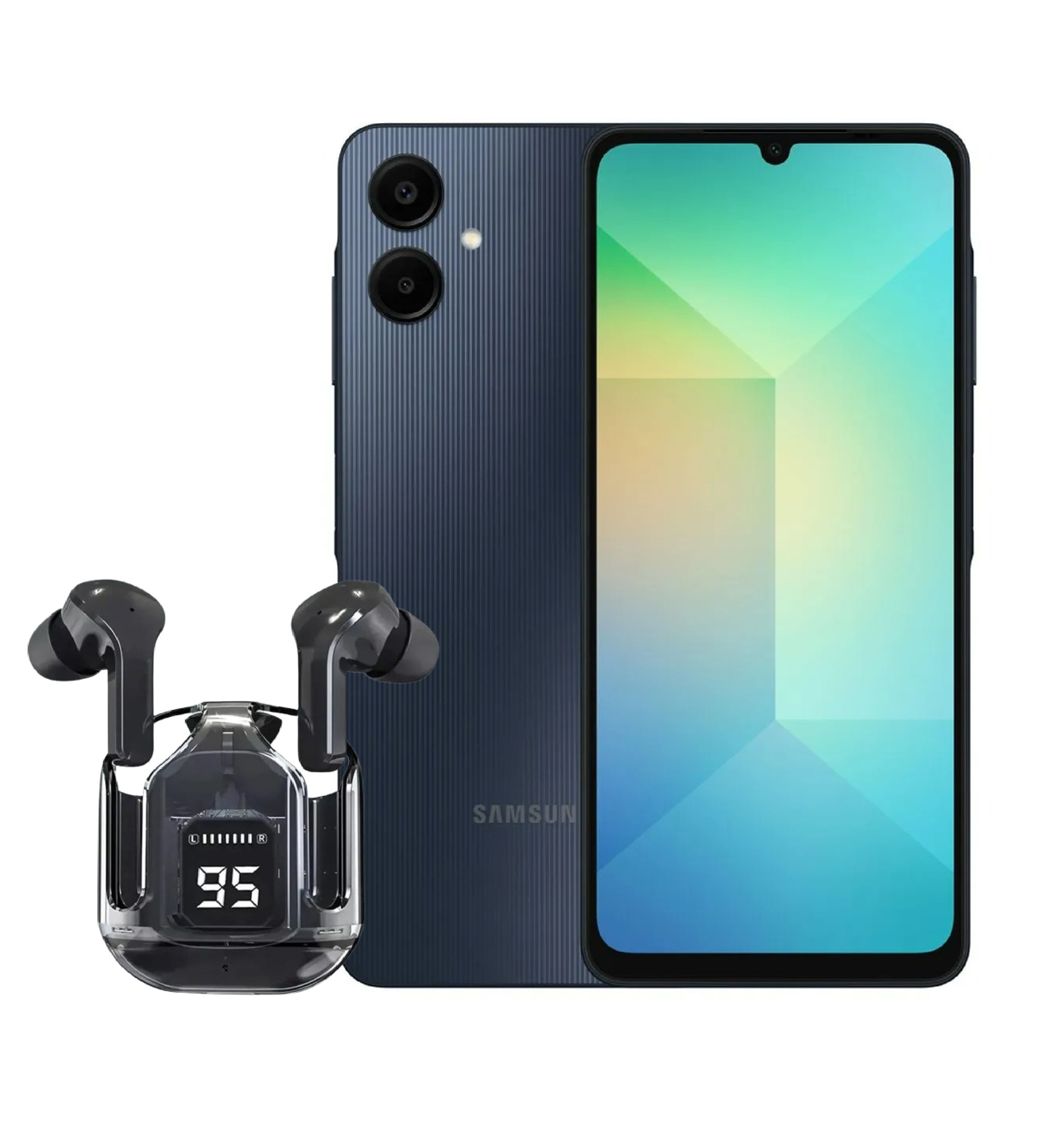 Celular Samsung Galaxy A06 128GB Negro + Audífonos bluetooth