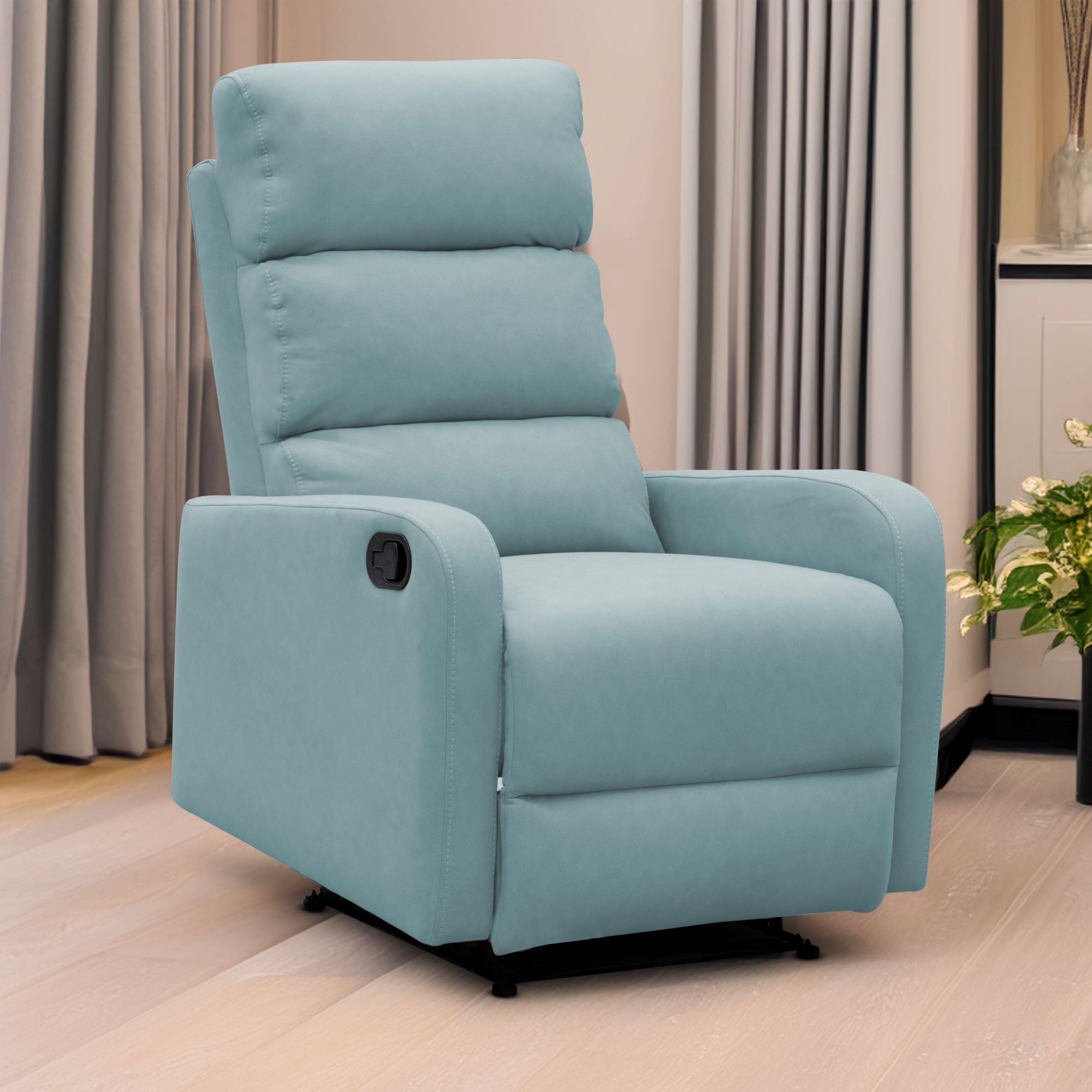 Silla Reclinable Elite Living Pekin 106x73x80 Brum Celeste