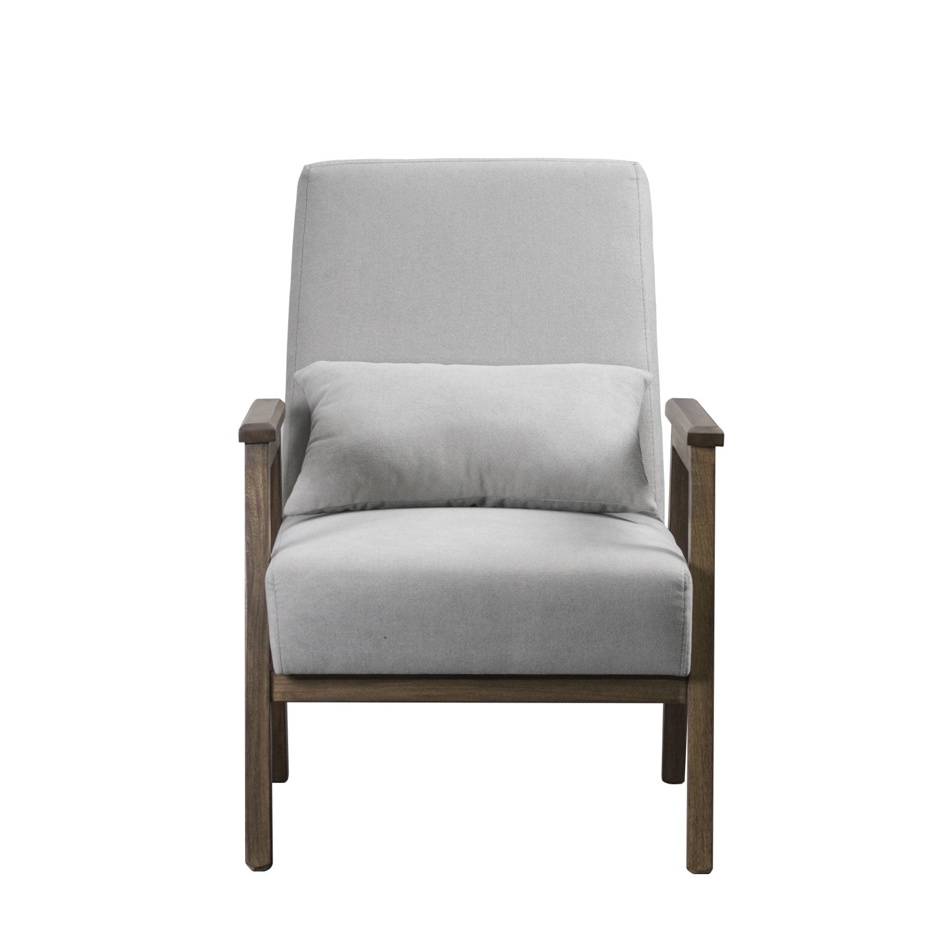 Poltrona Elite Living Milan 93 x 64 x 70 Natural Oscuro Tela Plata
