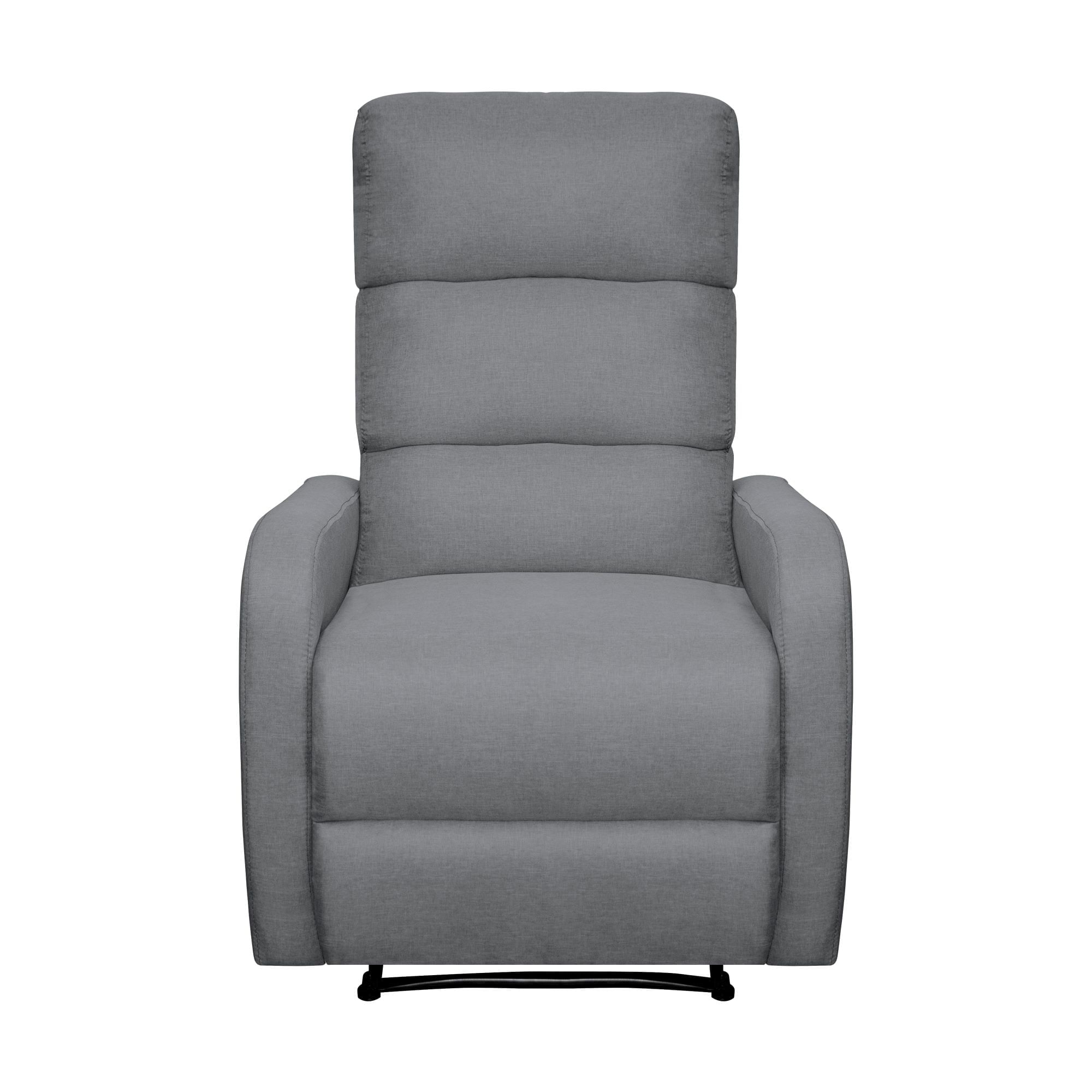 Silla Reclinable Estatica Elite Living Pekin 106 x 73 x 80 Tela Gris Oscuro
