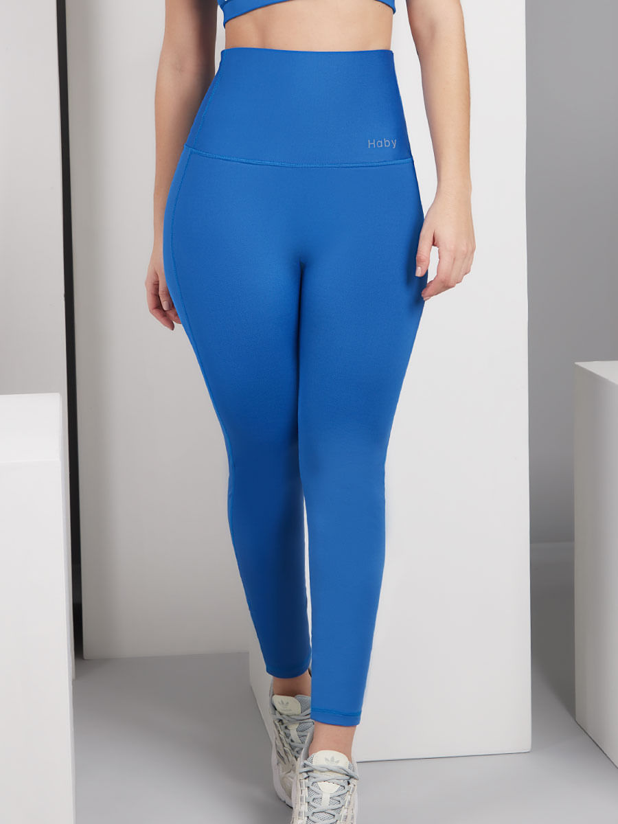 Leggins Deportivo Alto en Cintura Azul Cobalto