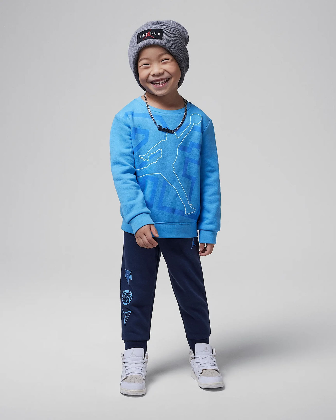 Conjunto De Sudadera Nike Jordan Jdb See Me Shine Crew 75D547-U90