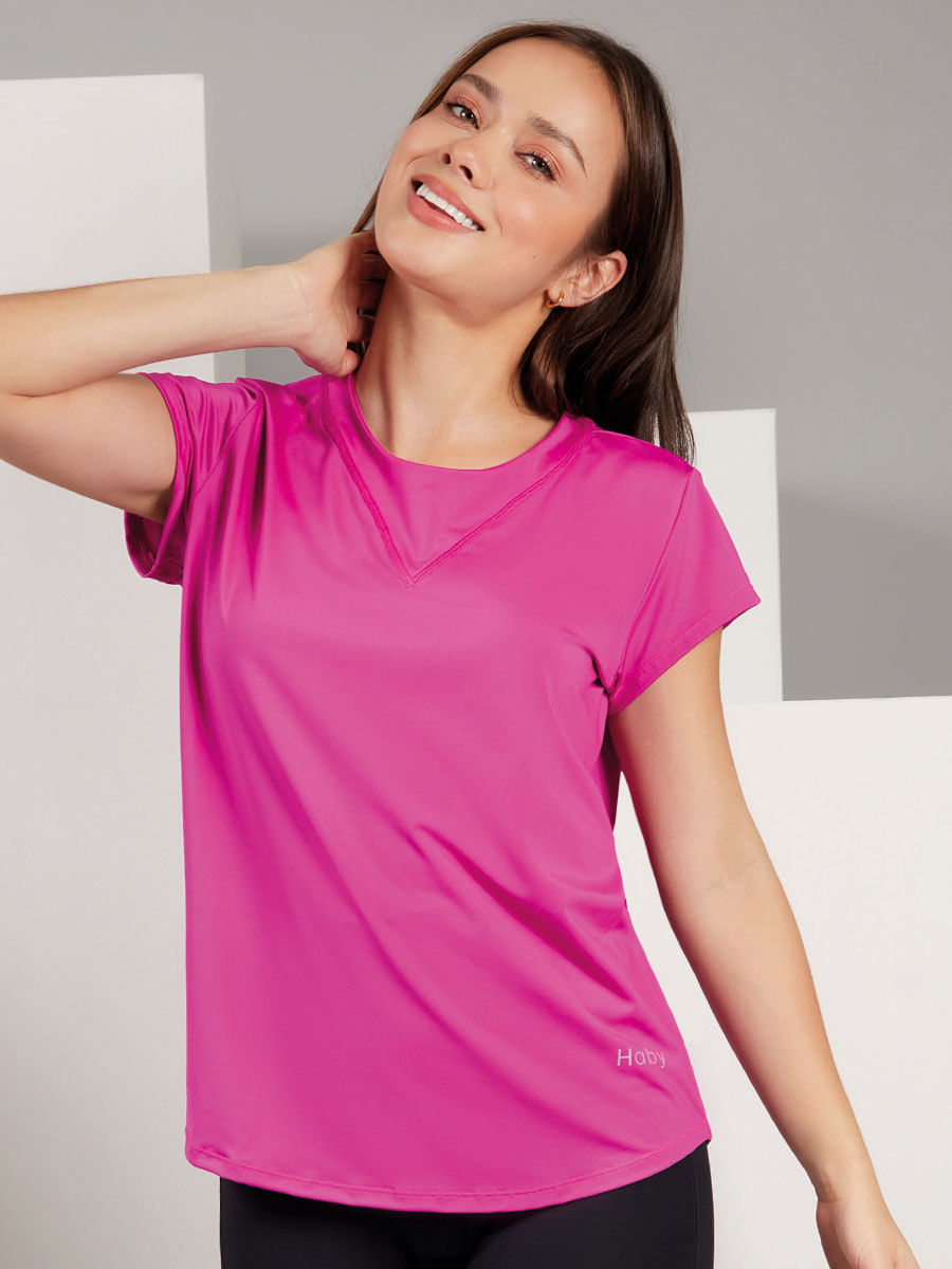 Camiseta Deportiva Fucsia