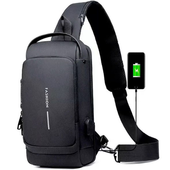 Bolso Antirrobo Multifuncional Con Puerto USB Y Candado