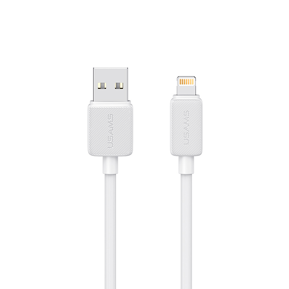 Cable Usams KY Lightning a USB 2.4A 1m Blanco (US-SJ689)