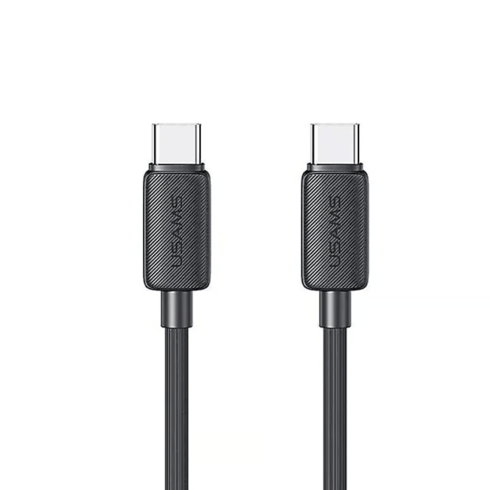 Cable Usams KY Tipo-C a Tipo-C 60W 1m Negro (US-SJ691)