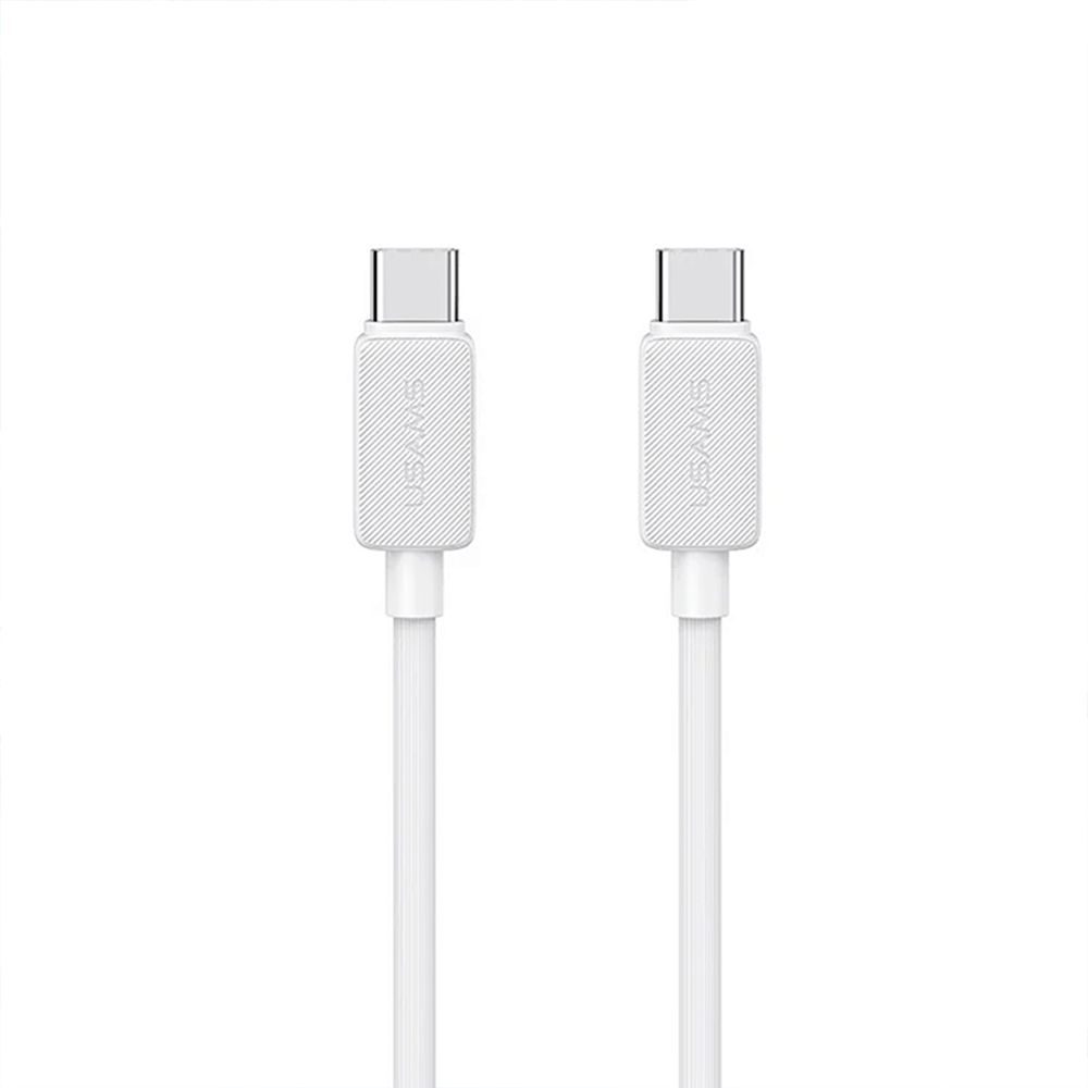 Cable Usams KY Tipo C a Tipo C 60W 1m Blanco (US-SJ691)