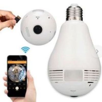 Camara Espia De Seguridad Tipo Bombillo Hd 1.3 Wifi