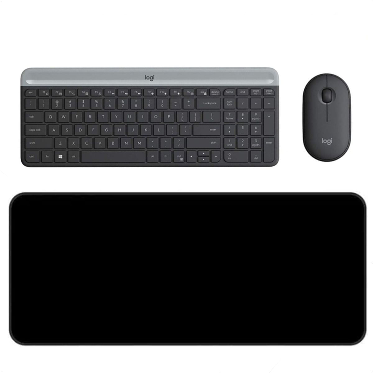 Combo Inalámbrico Logitech Mk470 + Alfombrilla Xl 80x30cm
