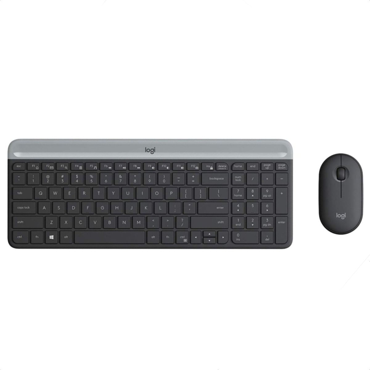 Combo Teclado y Mouse Inalámbricos Delgado Slim Logitech MK470 Negro